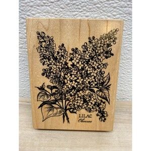 1994 Petaluma Lilac Wood Mounted Rubber Stamp